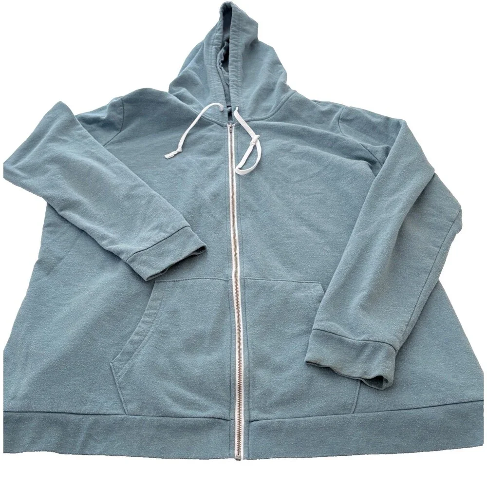 Eddie Bauer Women’s Teal Full Zip Hoodie Sweatshirt 2XL Tall